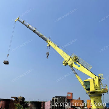 Marine Sockelkran 1.5T36,6m Hydraulikboom Marine Crane